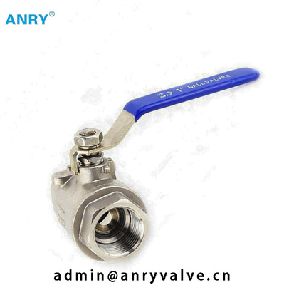 Ενός κομματιού βαλβίδα σώματος PTFE Viton SeatBall ανοξείδωτου CF8 CF8M