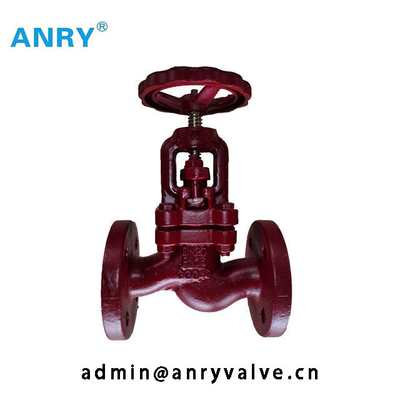 Flanged RF PN40 GOST Globe Valve Cast Steel GS-C25 Handwheel Gear