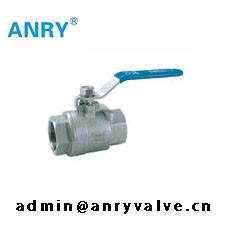 2piece θηλυκή NPT περασμένη κλωστή BSP A105 βαλβίδα σφαιρών καθισμάτων σφαιρών PTFE σωμάτων CF8M