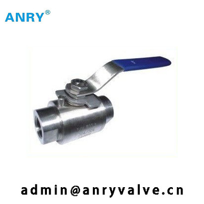 2piece θηλυκή NPT περασμένη κλωστή BSP A105 βαλβίδα σφαιρών καθισμάτων σφαιρών PTFE σωμάτων CF8M